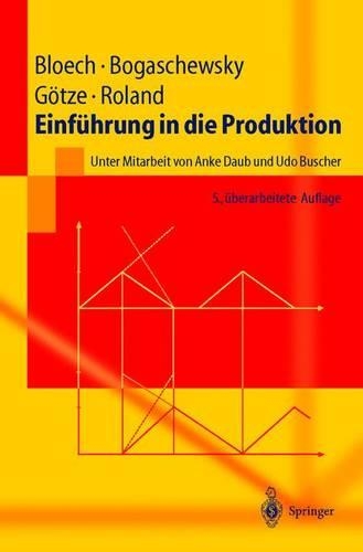 Einfuhrung in Die Produktion