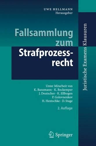 Fallsammlung Zum Strafprozessrecht