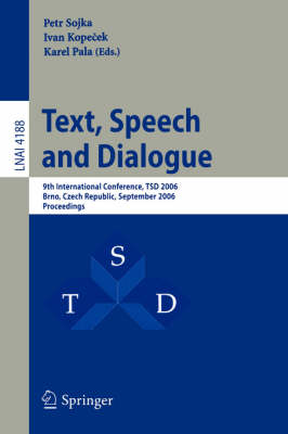 Text, Speech and Dialogue