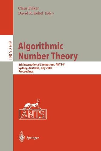 Algorithmic Number Theory