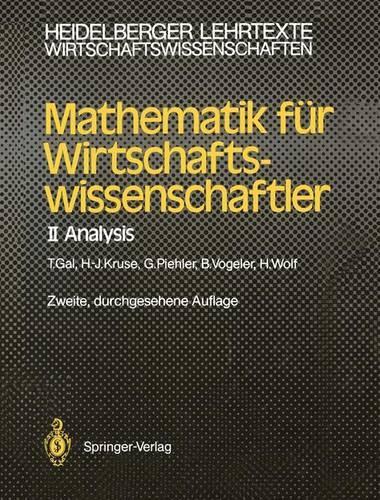 Mathematik fur Wirtschaftswissenschaftler