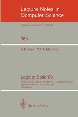 Logic at Botik '89