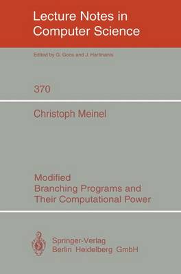 Modified Branching Programs and Their Computational Power