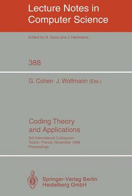 Coding Theory and Applications