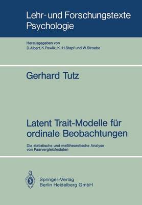Latent Trait-Modelle für ordinale Beobachtungen