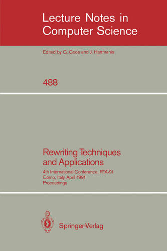 Rewriting Techniques and Applications
