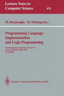 Programming Language Implementation and Logic Programming