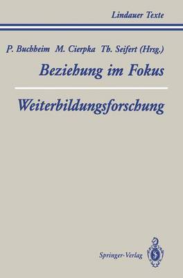 Teil 1 Beziehung im Fokus Teil 2 Weiterbildungsforschung