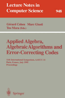 Applied Algebra, Algebraic Algorithms and Error-Correcting Codes