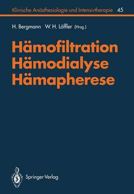 Hämofiltration, Hämodialyse, Hämapherese