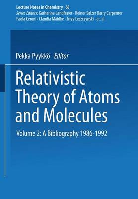 Relativistic Theory of Atoms and Molecules II