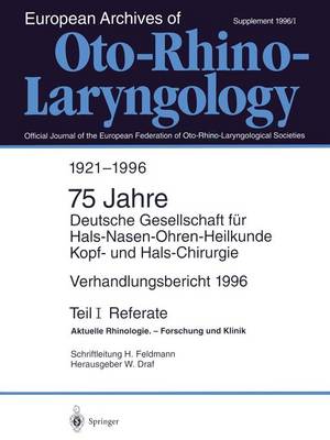 Verhandlungsbericht 1996 der Deutschen Gesellschaft für Hals-Nasen-Ohren-Heilkunde, Kopf- und Hals-Chirurgie