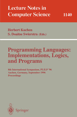 Programming Languages: Implementations, Logics, and Programs