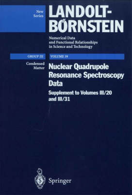 Nuclear Quadrupole Resonance Spectroscopy Data