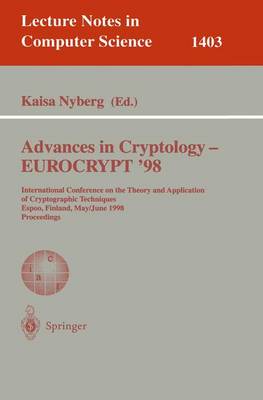 Advances in Cryptology – EUROCRYPT '98