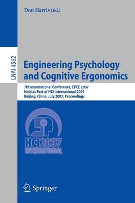 Engineering Psychology and Cognitive Ergonomics