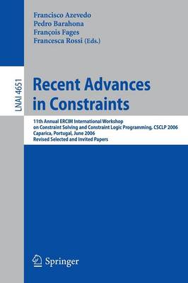 Recent Advances in Constraints