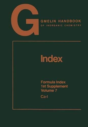 Gmelin Handbook of Inorganic and Organometallic Chemistry - 8th Edition