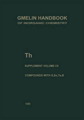 Gmelin Handbook of Inorganic and Organometallic Chemistry - 8th Edition