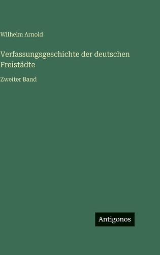 Verfassungsgeschichte der deutschen Freistädte