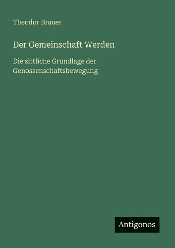 Der Gemeinschaft Werden