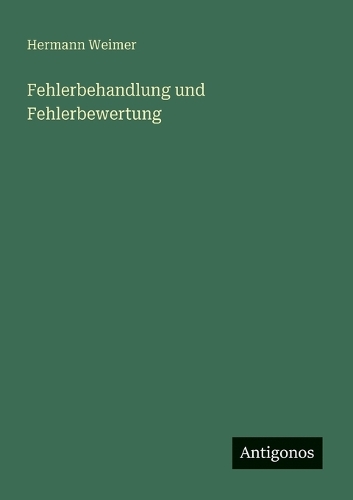 Fehlerbehandlung und Fehlerbewertung