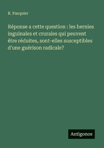 Réponse a cette question