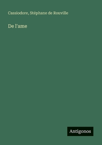 De l'ame