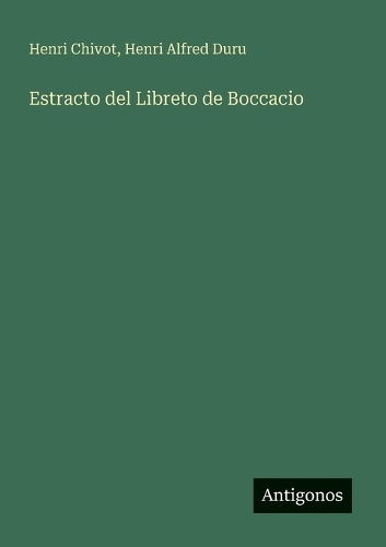 Estracto del Libreto de Boccacio