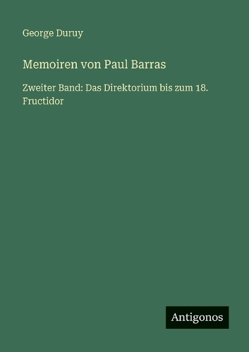 Memoiren von Paul Barras