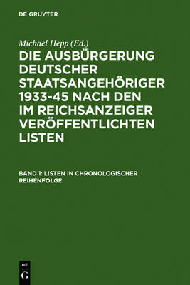 Listen in Chronologischer Reihenfolge / Lists in Chronological Order