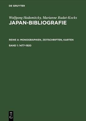 Japan-Bibliografie, Band 1, Japan-Bibliografie (1477-1920)