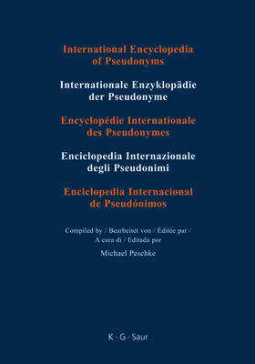 A A - Campbell: A - Campbell Pseudonyms/Pseudonyme/Pseudonymes/Pseudonimi/Pseudonimos Pt. II/Teil II/Partie II/Parte II/Parte II