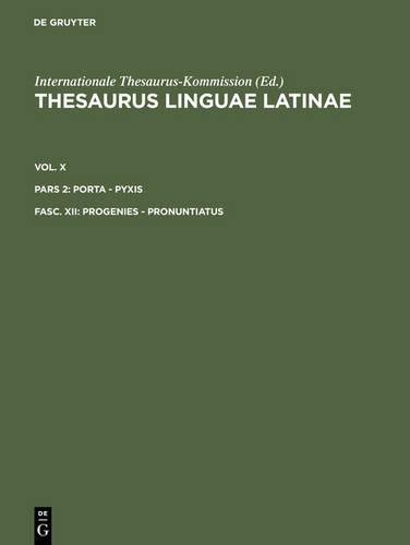 Progenies - Pronuntiatus