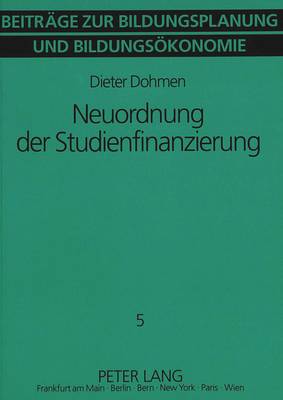 Neuordnung Der Studienfinanzierung