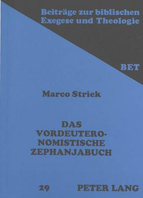 Das Vordeuteronomistische Zephanjabuch