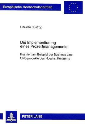 Die Implementierung Eines Prozeßmanagements