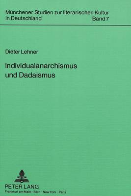 Individualanarchismus Und Dadaismus