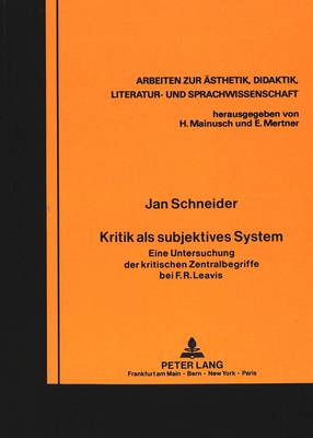 Kritik ALS Subjektives System