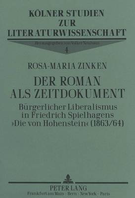 Der Roman ALS Zeitdokument