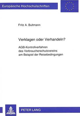 Verklagen Oder Verhandeln?