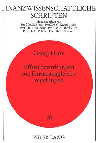 Effizienzwirkungen Von Finanzausgleichsregelungen