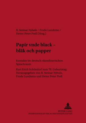 «Papir Vnde Black - Blaek Och Papper»