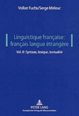 Linguistique Française: Français Langue Étrangère