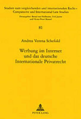 Werbung Im Internet Und Das Deutsche Internationale Privatrecht