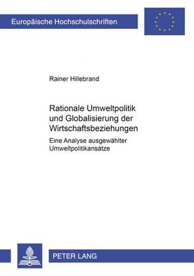Rationale Umweltpolitik Und Globalisierung Der Wirtschaftsbeziehungen
