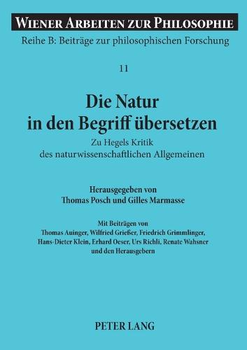 Die Natur in den Begriff uebersetzen