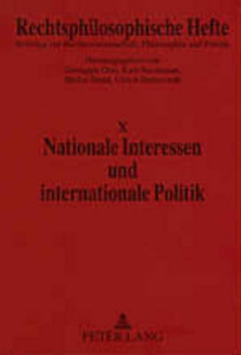 Nationale Interessen Und Internationale Politik
