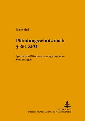 Pfaendungsschutz Nach § 851 Zpo