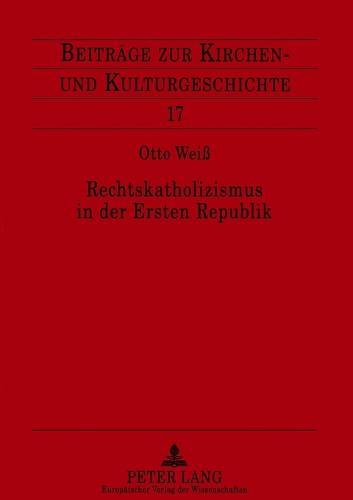 Rechtskatholizismus in der Ersten Republik
